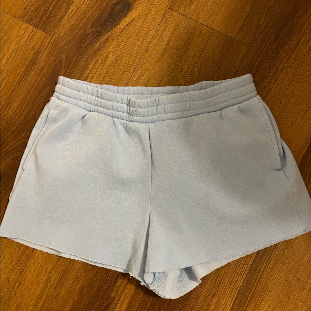 Women's Light Blue Lounge Swear Shorts